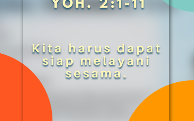 Kita harus dapat siap melayani sesama