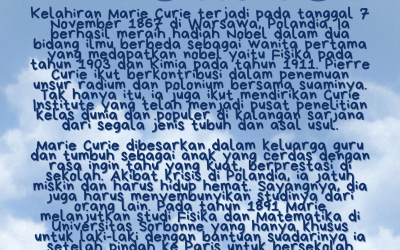 Marie Curie teks inspiratif
