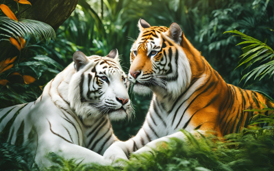 Beda tapi Sama : Harimau Putih & Harimau Biasa